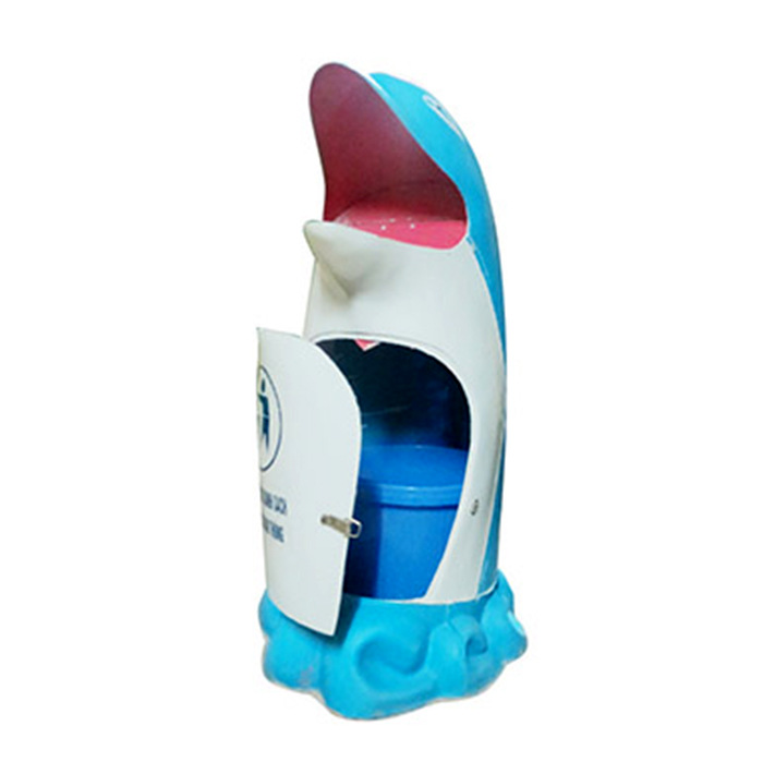 Thùng rác nhựa hình con thú - hình 2