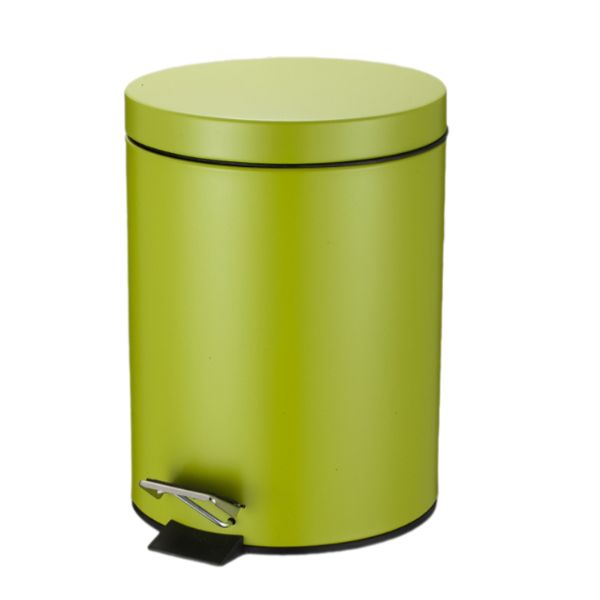 Thùng rác inox 20L sơn xanh - hình 5