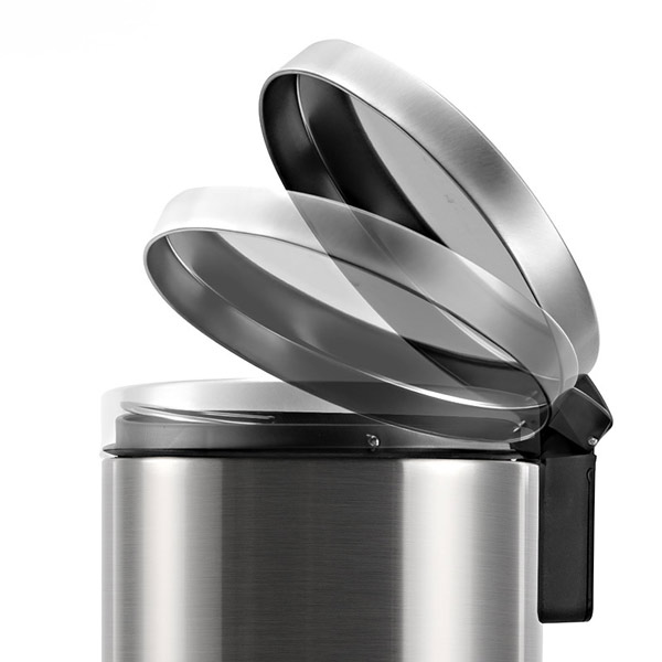 Thùng rác inox 304 đạp chân tròn 30L - hình 2