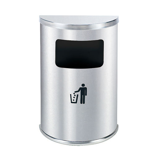 Thùng rác inox bán nguyệt - hình 5