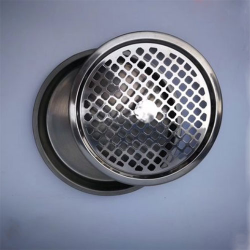 Thùng đựng rác inox có gạt tàn tròn Ø30cm - hình 5