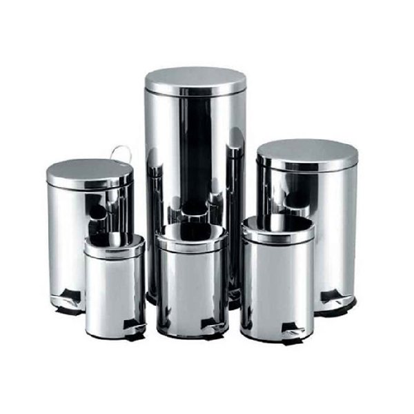 Thùng rác inox có nắp đậy - hình 2