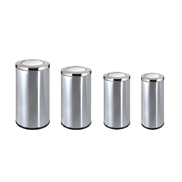 Thùng rác inox có nắp đậy - hình 3