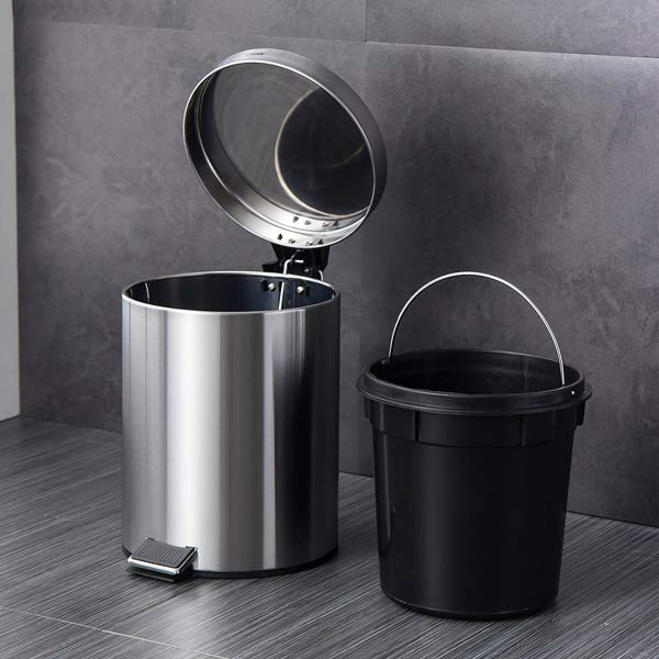 Thùng rác inox đạp chân 3L - hình 2