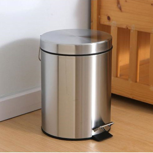 Thùng rác inox đạp chân 5 lít - hình 2