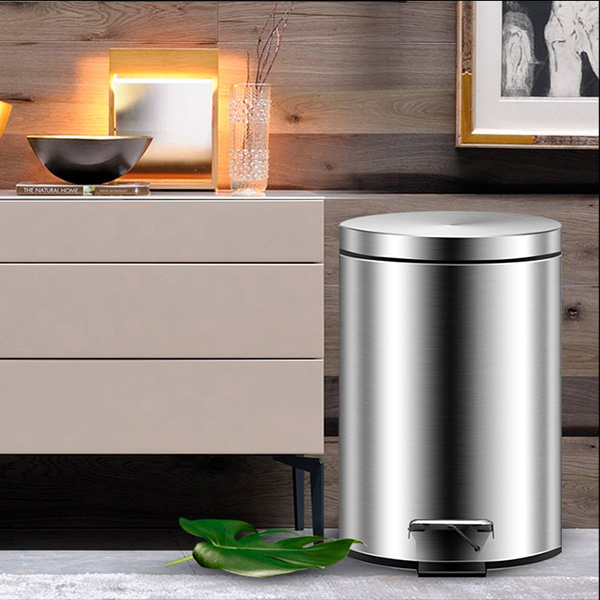Thùng rác inox đạp chân 7 lít - hình 2