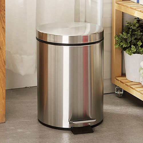 Thùng rác inox đạp chân 8 Lít - hình 2