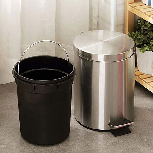 Thùng rác inox đạp chân 8 Lít - hình 3