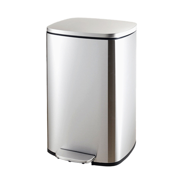 Thùng rác inox đạp chân vuông 12L - hình 6