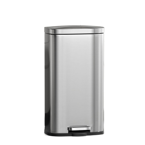Thùng rác inox đạp chân vuông 16L - hình 6