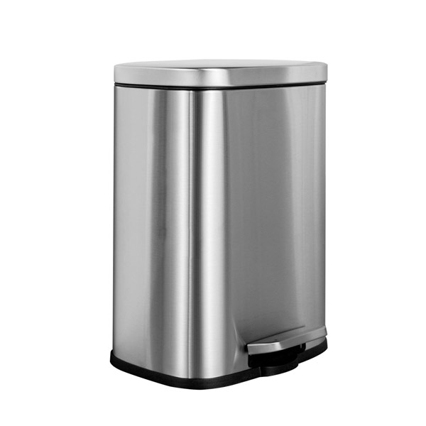 Thùng rác inox đạp chân vuông 8L - hình 6
