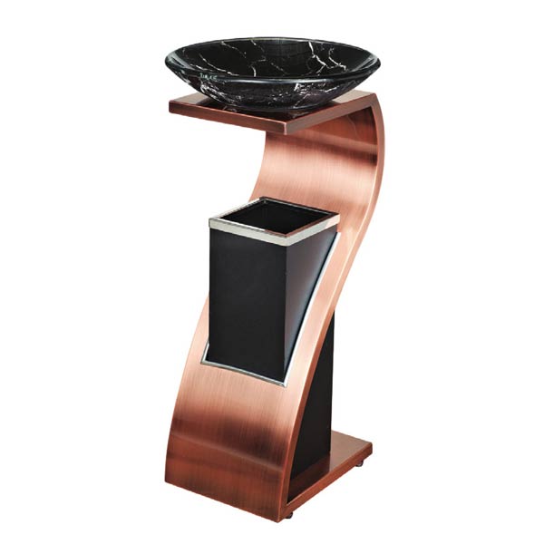 Thùng rác inox gạt tàn hình chữ Z - hình 6