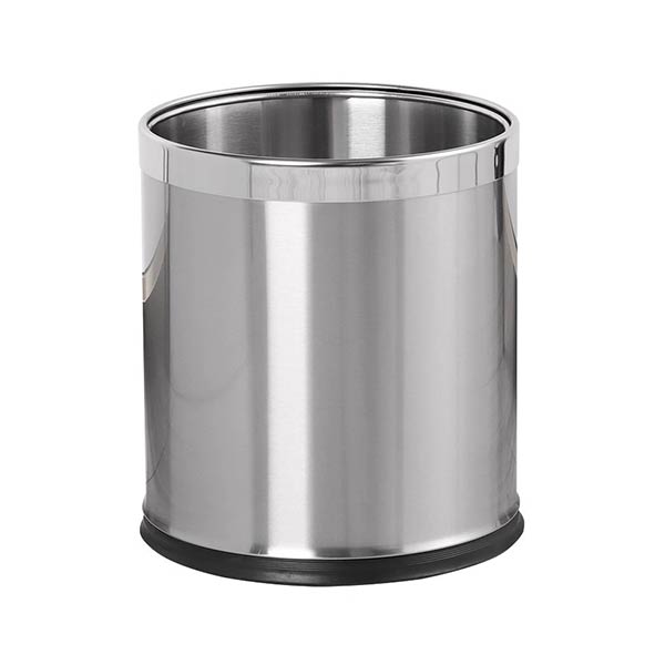 Thùng rác inox tròn 2 lớp - hình 6