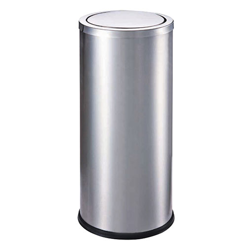 Thùng rác inox tròn nắp bập bênh Ø30cm - hình 5
