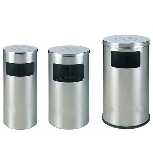 Thùng rác inox cấm hút thuốc - hình 3