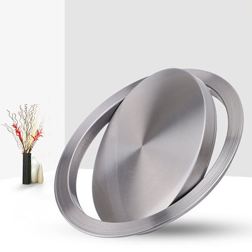 Thùng rác tròn bọc da nắp bập bênh - hình 4