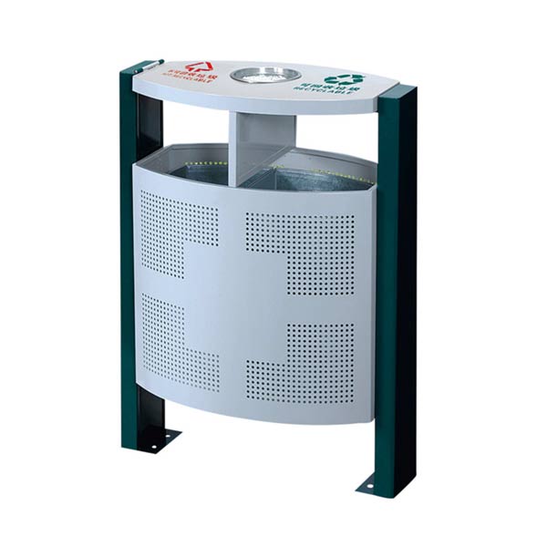 Thùng rác ngoài trời 2 ngăn cao cấp TLETP0Z12 - hình 6
