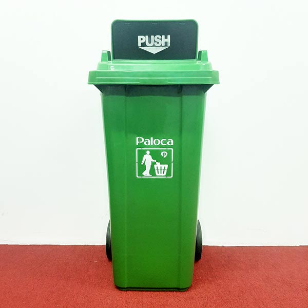 Thùng rác nhựa 120L nắp đẩy - hình 3