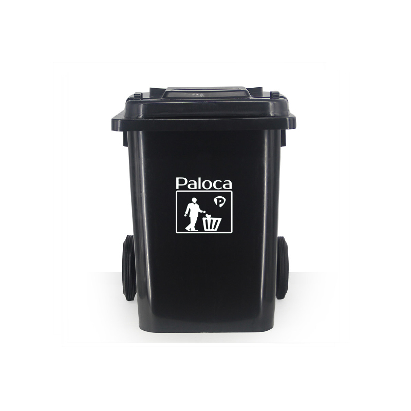 Thùng rác nhựa 80L màu xanh lá - hình 5