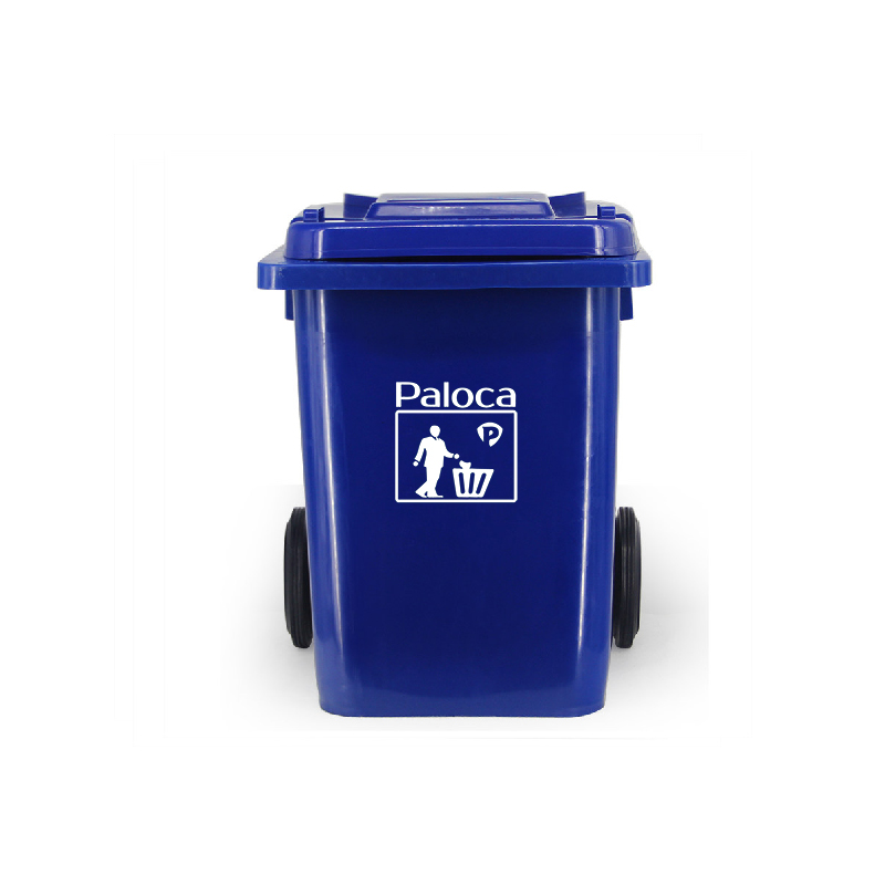 Thùng rác nhựa 80L màu xanh lá - hình 2