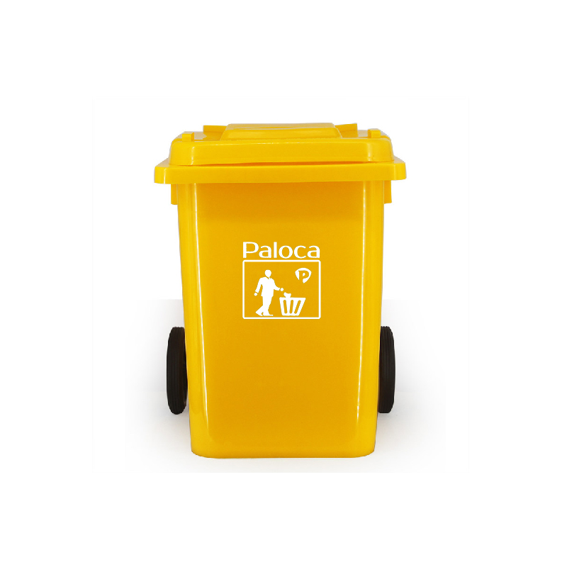 Thùng rác nhựa 80L màu xanh lá - hình 4