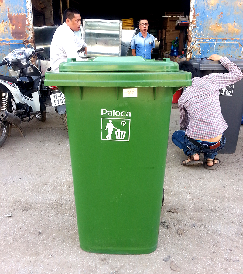 Thùng rác nhựa HDPE 80L - hình 3