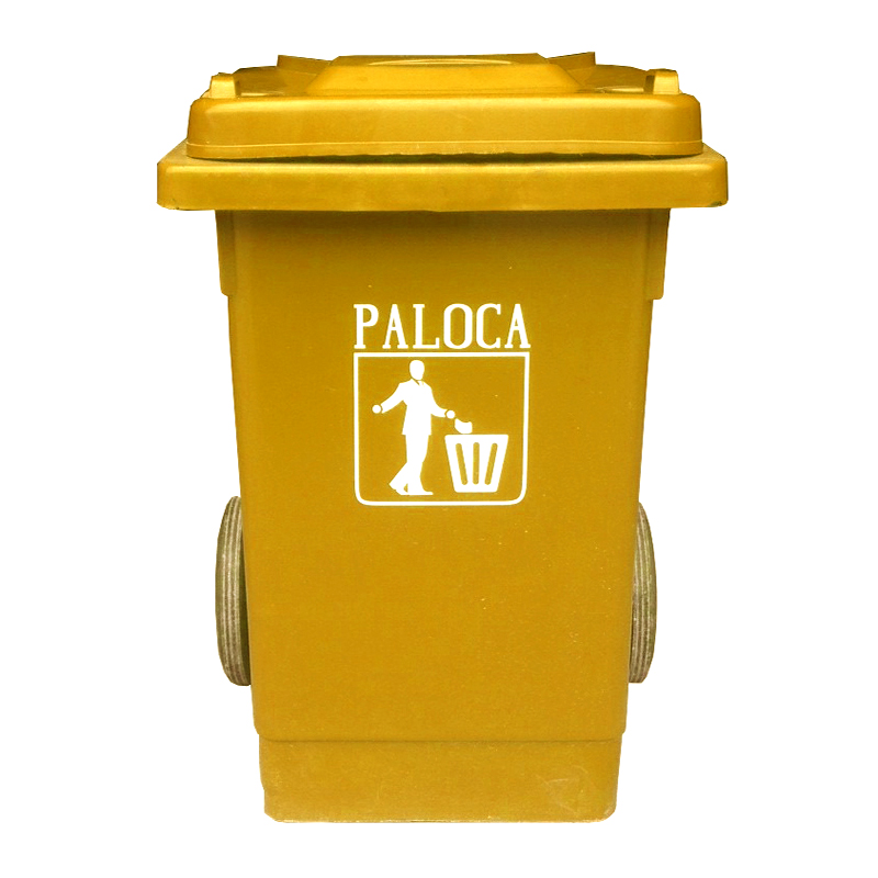 Thùng rác nhựa y tế 80L màu vàng - hình 2