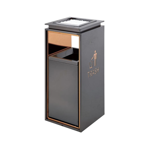 Thùng rác sảnh khách sạn có gạt tàn - hình 5