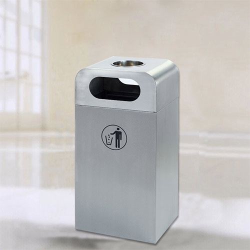 Thùng rác Inox gạt tàn thuốc cao cấp - hình 6