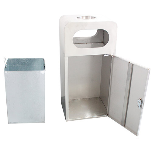 Thùng rác Inox gạt tàn thuốc cao cấp - hình 4