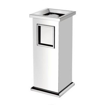 Thùng rác inox 304 có gạt tàn - hình 3