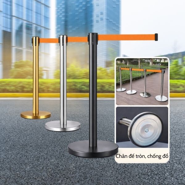 Trụ chắn dây rút màu cam - hình 3