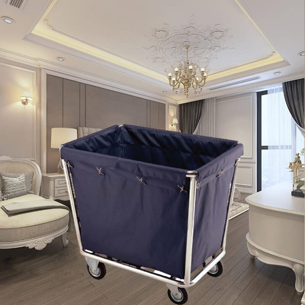 Xe chở đồ giặt là khung inox - hình 2