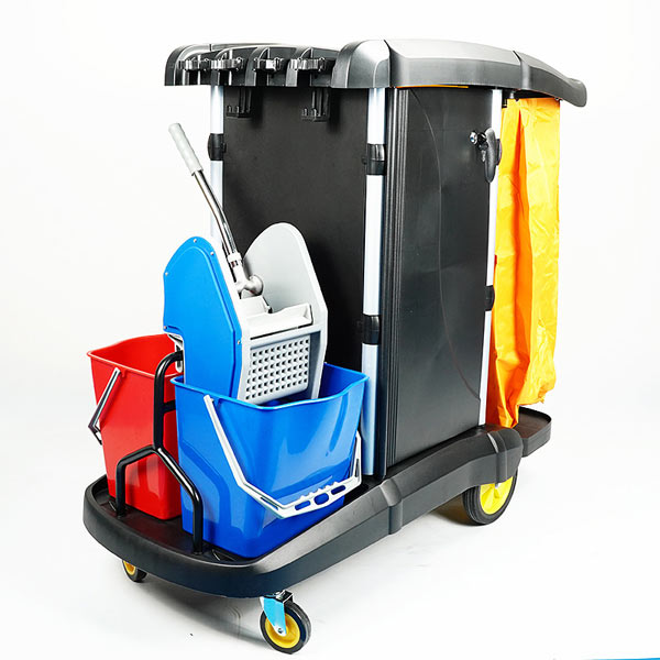 Xe đẩy đồ làm vệ sinh chuyên dụng - hình 3