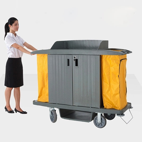 Xe đẩy dọn vệ sinh buồng phòng - hình 5