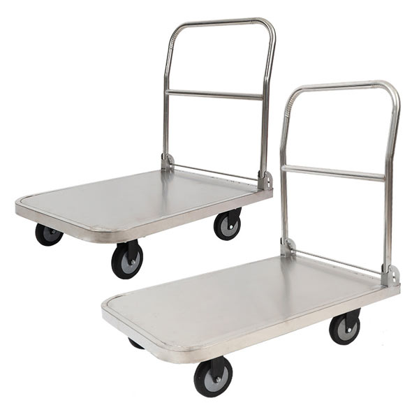 Xe đẩy hàng 300kg - 150kg bằng inox - hình 2