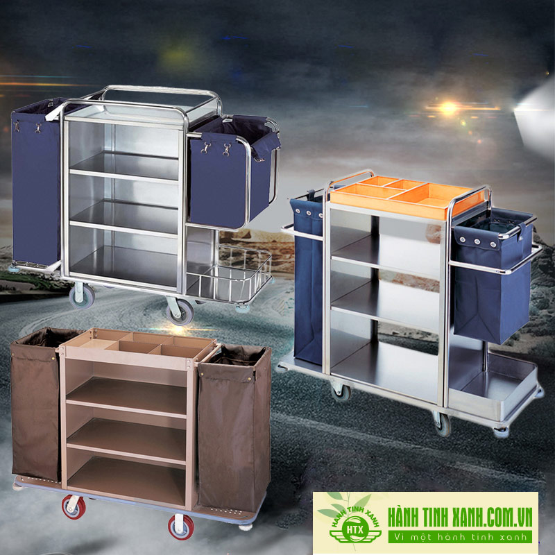 Xe đẩy làm phòng khách sạn - hình 4