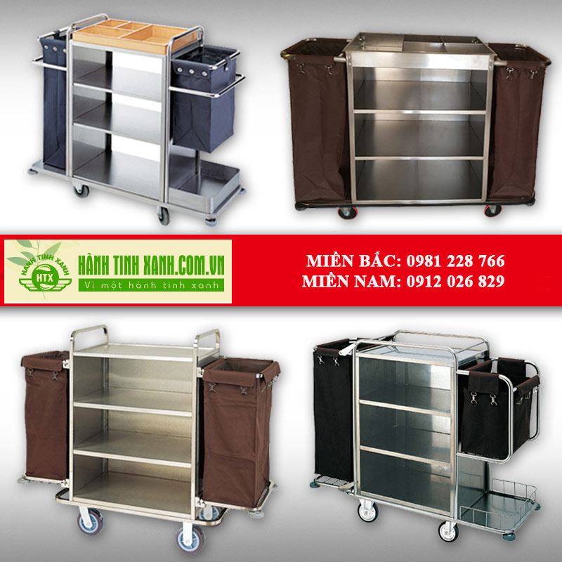 Xe đẩy làm phòng khách sạn - hình 5