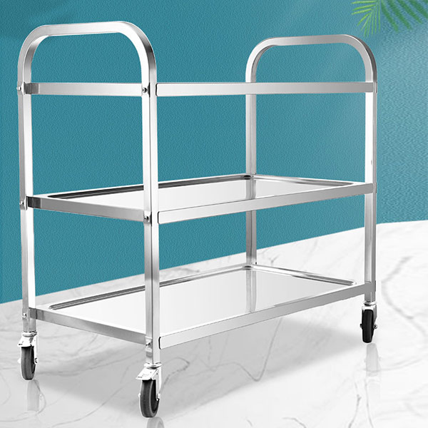 Xe đẩy thức ăn 3 tầng inox 304 - hình 2