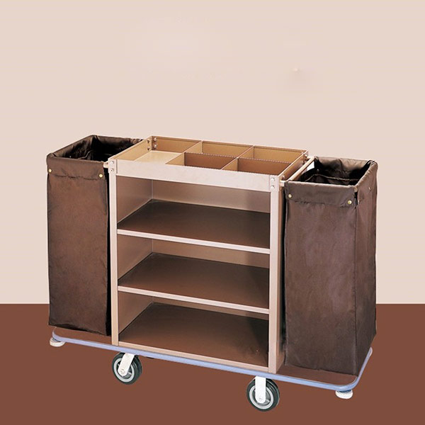Xe dọn phòng bằng thép phun sơn - hình 4