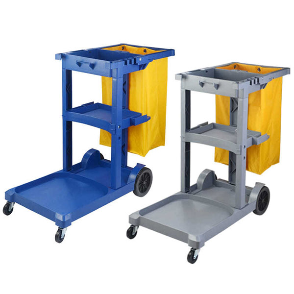 Xe làm vệ sinh 3 tầng chữ L không nắp - hình 2