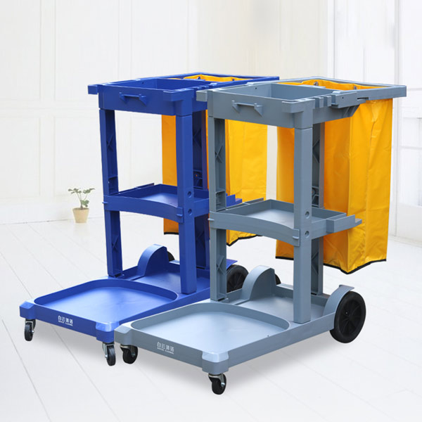 Xe làm vệ sinh 3 tầng chữ L không nắp - hình 5