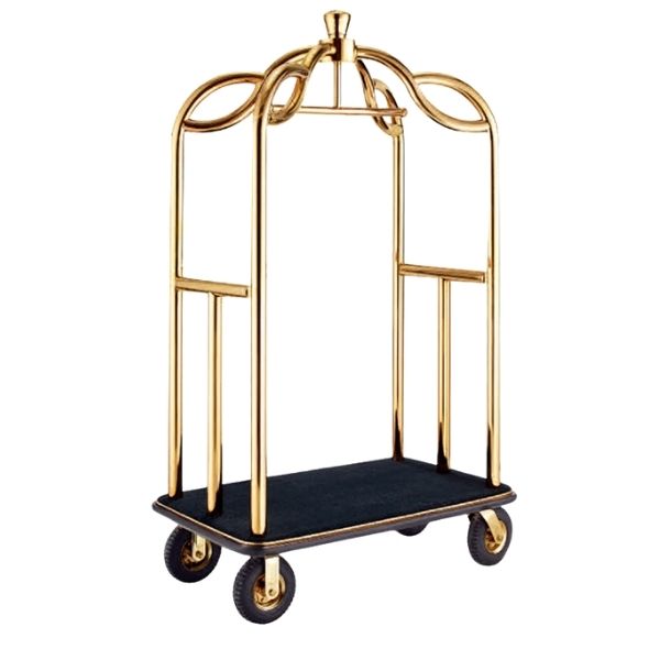 Xe inox đẩy vali trong khách sạn - hình 6