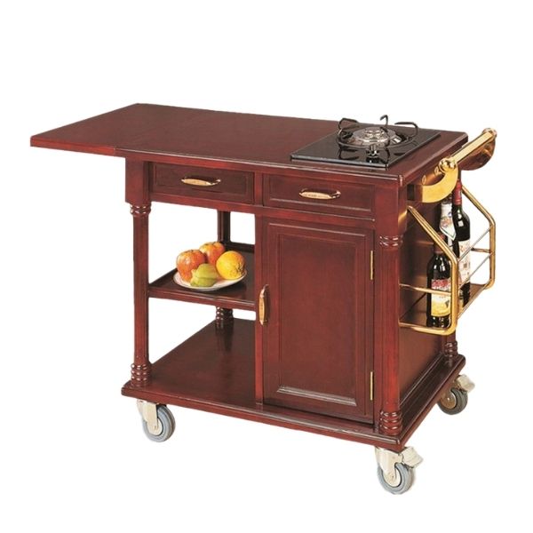 Xe phục vụ bàn có 1 bếp gas - hình 6