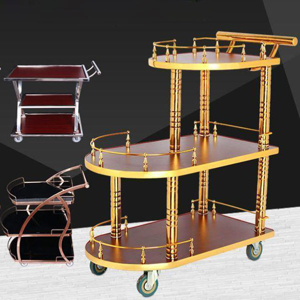 Xe phục vụ rượu 3 tầng - hình 4