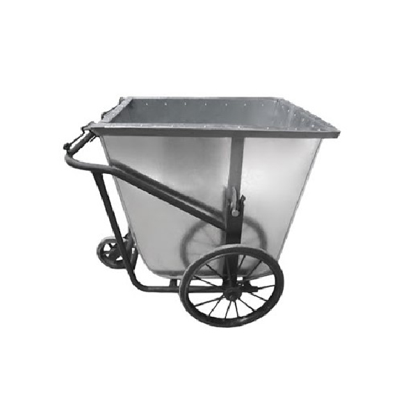 Xe gom rác 400L bằng tôn 3 bánh xe - hình 2