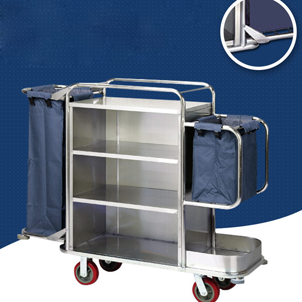 Xe trolley khách sạn làm buồng phòng - hình 4