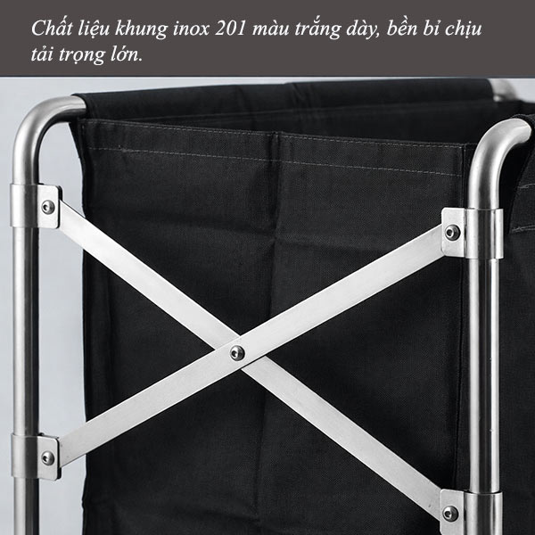 Xe vận chuyển đồ vải khung gấp gọn - hình 5