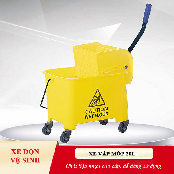 Xe vắt móp 20l màu vàng - hình 3
