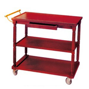 Xe đẩy phục vụ bàn bằng gỗ 3 tầng WY-09 - hình 2